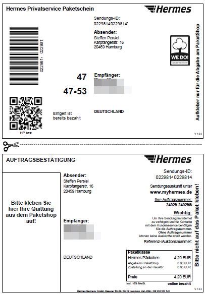 hermes chemnitz versand|hermes schein kaufen.